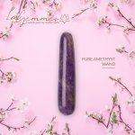 Oboustranné dildo z ametystu Pure Amethyst Wand