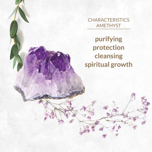Oboustranné dildo z ametystu Pure Amethyst Wand