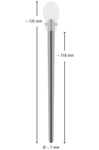 Silikonový kolík do penisu s pumpičkou Piss Play-Pump & Suck (dutý), 7 mm