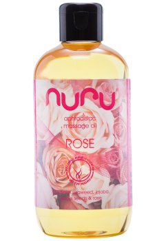 Afrodiziakální masážní olej Nuru Rose – Masážní oleje