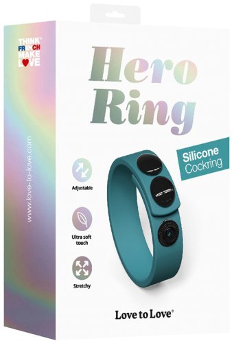 Nastavitelný silikonový erekční kroužek Hero Ring