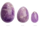Sada yoni vajíček z ametystu Amethyst Egg (S, M a L)
