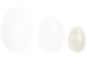 Yoni vajíčko z křišťálu Clear Quartz Egg (S), malé – Yoni vajíčka