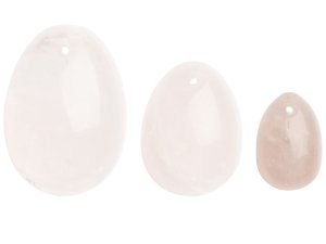 Yoni vajíčko z růženínu Rose Quartz Egg (S), malé – Yoni vajíčka