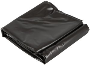 Měkčené lakované vinylové prostěradlo (200 x 230 cm), černé – Lakované ložní prádlo