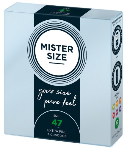 Kondomy MISTER SIZE 47 mm, 3 ks
