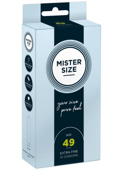 Kondomy MISTER SIZE 49 mm, 10 ks – Malé kondomy
