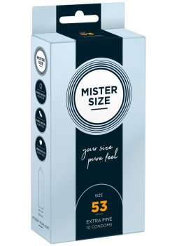 Kondomy MISTER SIZE 53 mm, 10 ks – Klasické kondomy