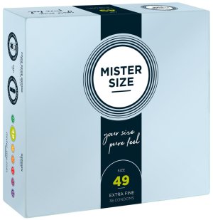 Kondomy MISTER SIZE 49 mm, 36 ks – Malé kondomy