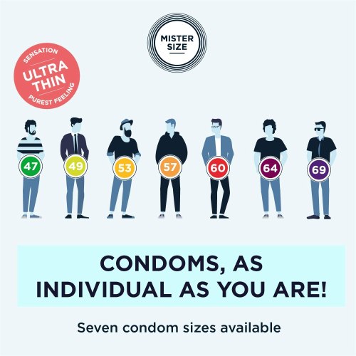 Kondomy MISTER SIZE 53 mm, 36 ks