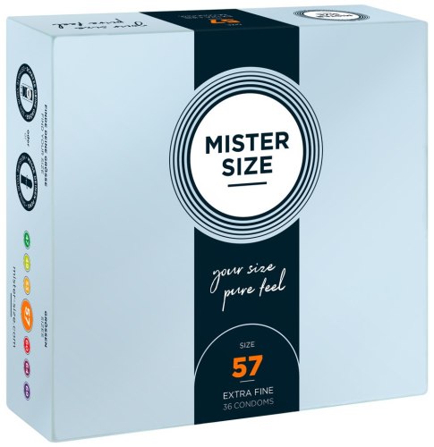 Kondomy MISTER SIZE 57 mm, 36 ks