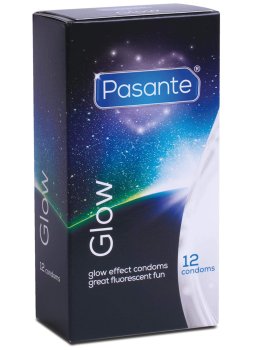 Svítící kondomy: Svítící kondomy Pasante Glow, 12 ks