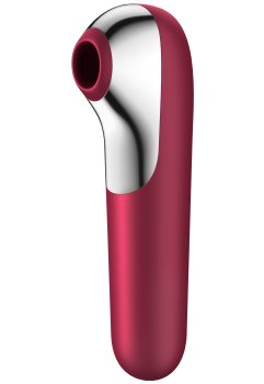 Stimulátor klitorisu/vibrátor Satisfyer Dual Love Red – Bezdotyková stimulace klitorisu