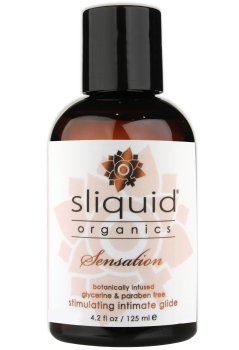 Přírodní stimulační lubrikant Sliquid Organics Sensation – Hřejivé lubrikační gely (prokrvující)