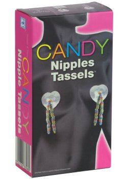 Ozdoby na bradavky z bonbónů CANDY Nipples Tassels – Erotické sladkosti