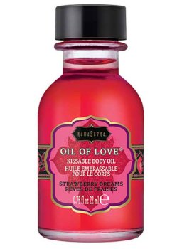 Slíbatelný tělový olej OIL OF LOVE Strawberry Dreams – Tělové oleje
