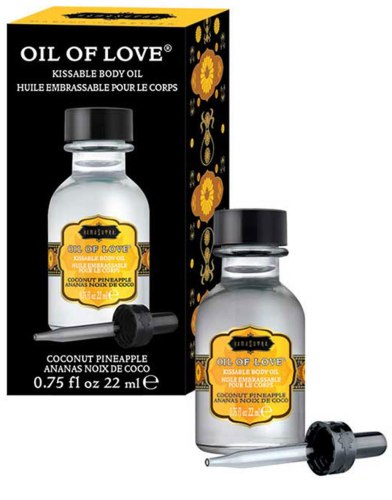 Slíbatelný tělový olej OIL OF LOVE Coconut Pineapple