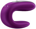 Párový vibrátor s dálkovým ovladačem Satisfyer Double Fun Violet – ovládaný mobilem