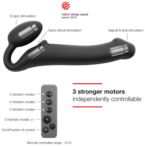 Tvarovatelný samodržící vibrační strapon Strap-On-Me (L)