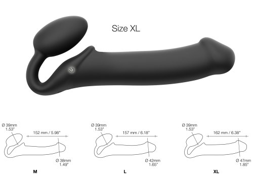 Tvarovatelný samodržící vibrační strapon Strap-On-Me (velikost XL)