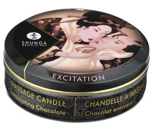 Masážní svíčka Shunga Excitation Intoxicating Chocolate – Masážní svíčky