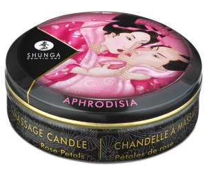 Masážní svíčka Shunga Aphrodisia Rose Petals – Masážní svíčky