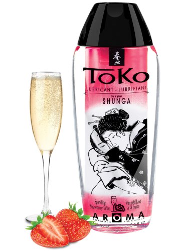 Ochucený lubrikační gel Toko Aroma Sparkling Strawberry Wine