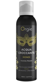 Šumivá masážní pěna Orgie Acqua Croccante – vonný olej Monoi – Masážní krémy