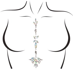 Samolepicí šperk na tělo Jade – Samolepky na prsa a bradavky
