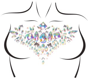 Samolepicí šperk na tělo Aura – Samolepky na prsa a bradavky