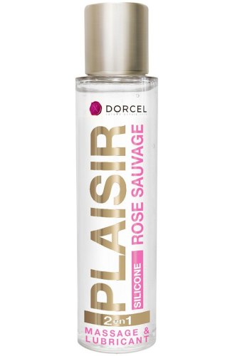 Masážní a lubrikační silikonový gel Plaisir Rose Sauvage