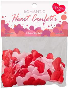 Konfety ve tvaru srdíček Romantic Heart Confetti – Erotické ptákoviny do vany