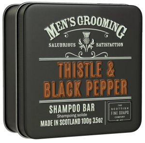 Pánský tuhý šampon Scottish Fine Soaps – ostropestřec a černý pepř – Tuhé šampony
