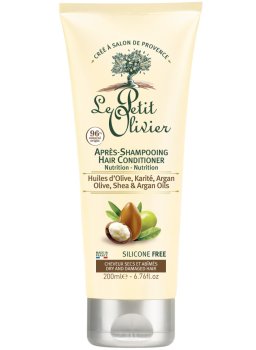 Vyživující kondicionér pro suché a poškozené vlasy Le Petit Olivier – olivový, bambucký a arganový olej – Kondicionéry