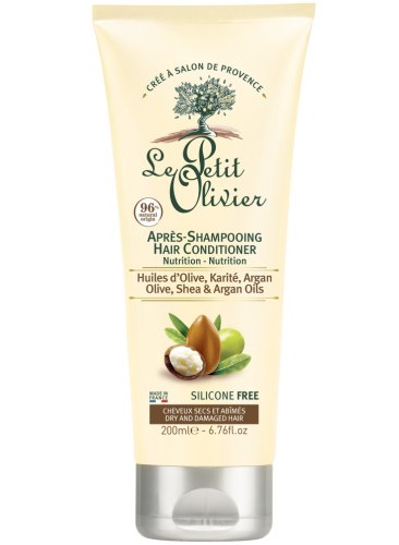 Vyživující kondicionér pro suché a poškozené vlasy Le Petit Olivier – olivový, bambucký a arganový olej