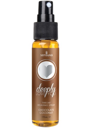 Uvolňující sprej na krk (na deepthroat) Sensuva Deeply Love You Chocolate Coconut