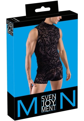 Průsvitné pánské tílko s designovým potiskem Svenjoyment