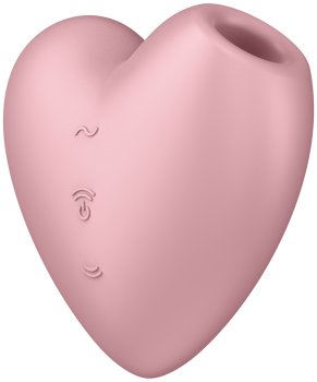 Pulzační a vibrační stimulátor klitorisu Satisfyer Cutie Heart – Bezdotyková stimulace klitorisu