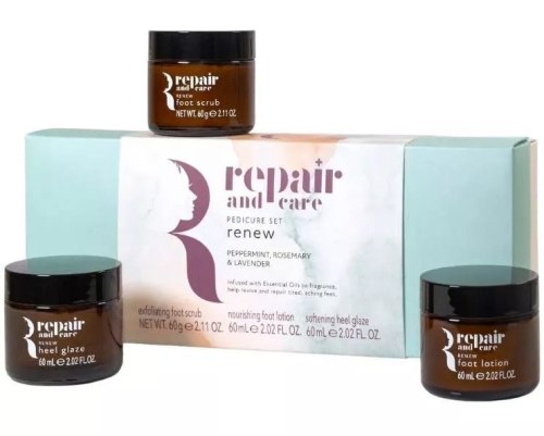 Sada pro pedikúru Repair and Care – máta, rozmarýn a levandule