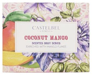 Tělový peeling Castelbel – kokos a mango – Tělové peelingy