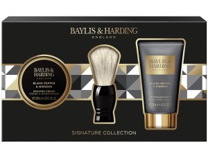 Pánská sada na holení Baylis & Harding – černý pepř a ženšen, 3 ks – Kosmetické sady