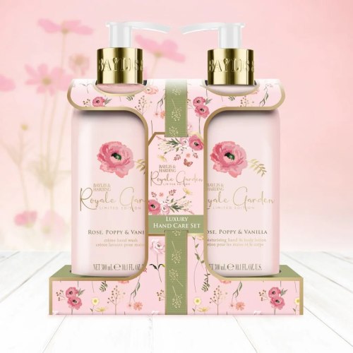 Sada pro péči o ruce Baylis & Harding  – růže, mák a vanilka, 2 ks