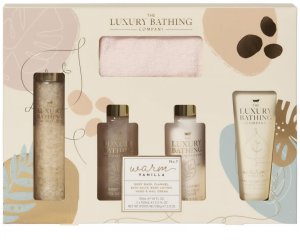 Kosmetická sada The Luxury Bathing Company – vanilka a mandle, 5 ks – Kosmetické sady
