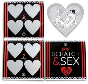 Erotické stírací losy pro páry Gay SCRATCH & SEX – Erotické hry