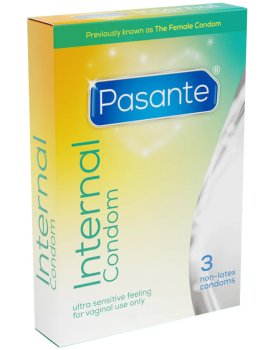 Kondomy pro ženy Pasante Internal Condom, 3 ks – Kondomy pro ženy