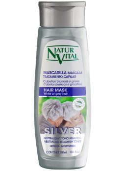 Maska na bílé a šedivé vlasy NaturVital Silver – Masky na vlasy