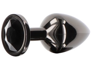Luxusní anální kolík se šperkem Taboom Small, černý – Anální kolíky se šperkem
