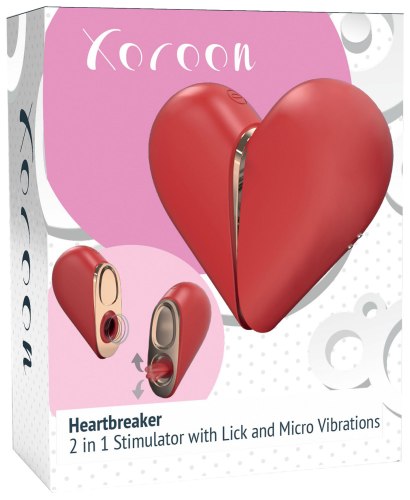 Pulzační stimulátor klitorisu s jazýčkem Heartbreaker 2-in-1