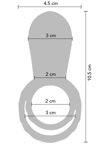 Párový vibrátor s kroužkem na penis Couples Vibrator Ring