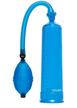 Vakuová pumpa na penis Power Pump, modrá – Klasické vakuové pumpy